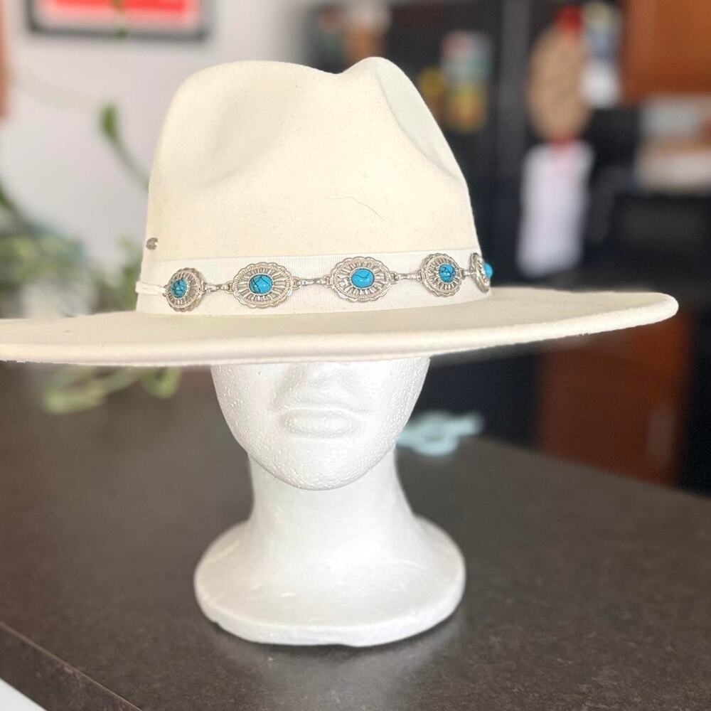 Adora cream cowboy felt hat